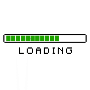 nostalgic loading progress bar